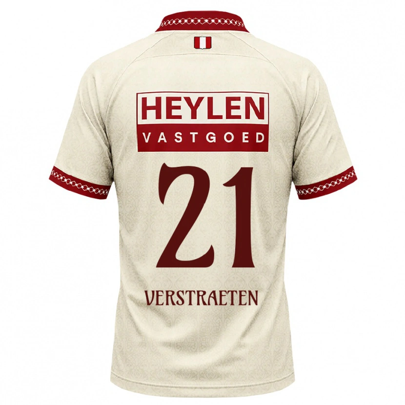 Danxen Dames Andreas Verstraeten #21 Beige Rood Uitshirt Uittenue 2026/27 T-Shirt