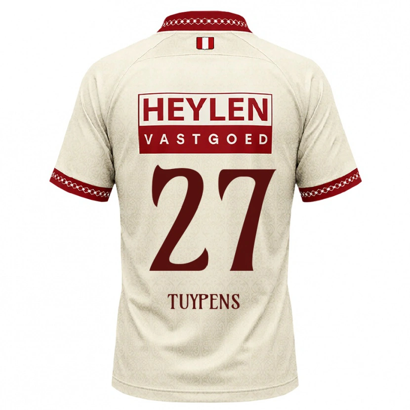 Danxen Dames Eran Tuypens #27 Beige Rood Uitshirt Uittenue 2026/27 T-Shirt