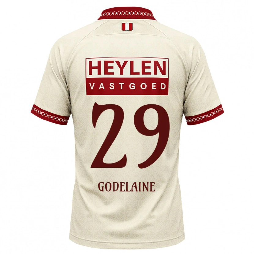 Danxen Dames Jeff Godelaine #29 Beige Rood Uitshirt Uittenue 2026/27 T-Shirt