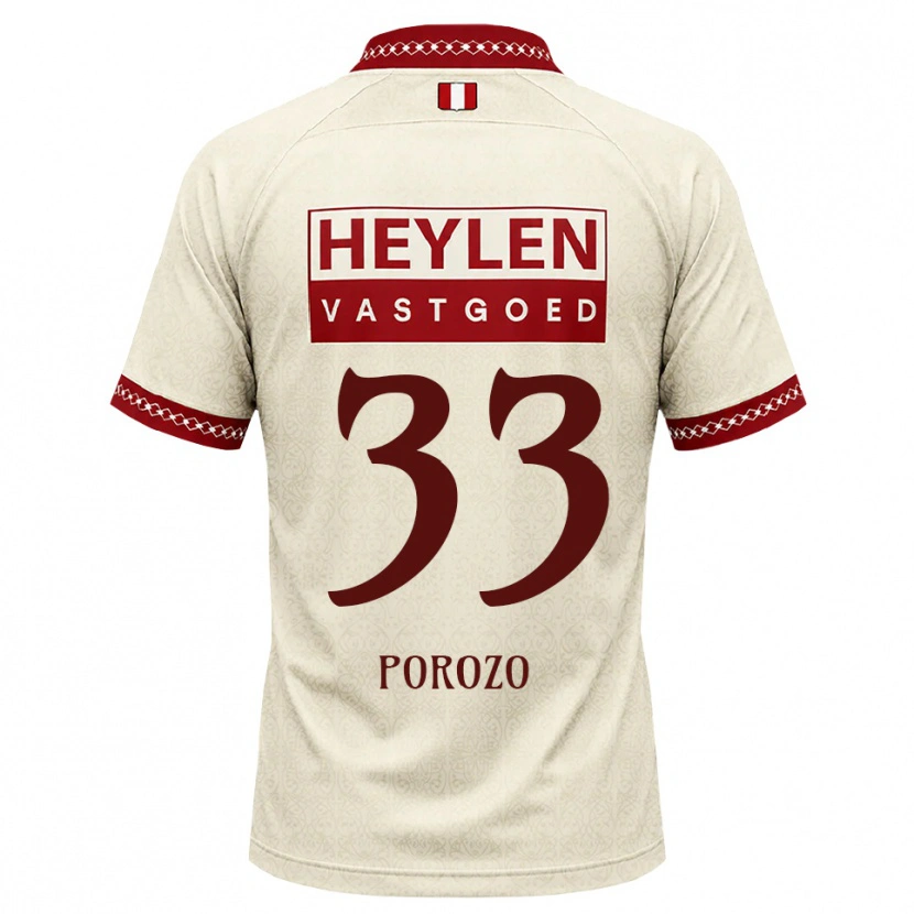 Danxen Dames Snayder Porozo #33 Beige Rood Uitshirt Uittenue 2026/27 T-Shirt