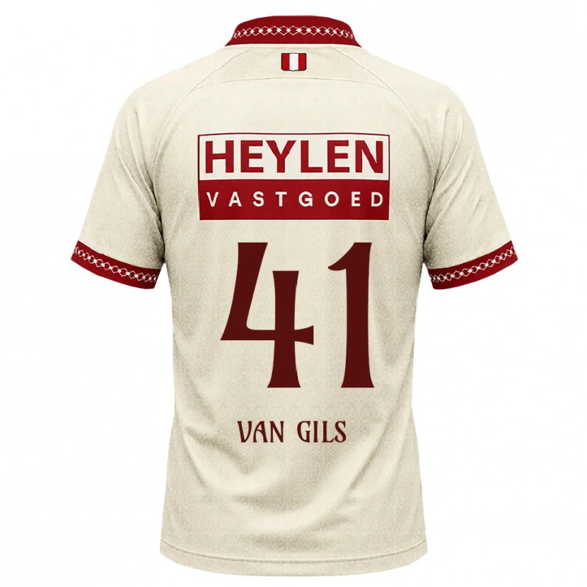Danxen Dames Mathis Van Gils #41 Beige Rood Uitshirt Uittenue 2026/27 T-Shirt