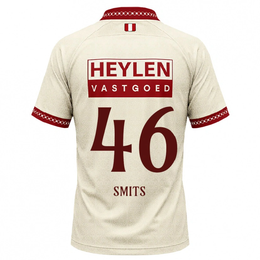 Danxen Dames Milan Smits #46 Beige Rood Uitshirt Uittenue 2026/27 T-Shirt