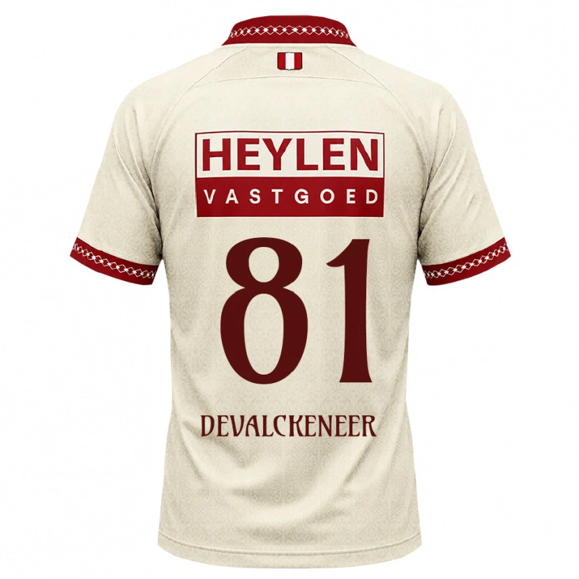 Danxen Dames Niels Devalckeneer #81 Beige Rood Uitshirt Uittenue 2026/27 T-Shirt