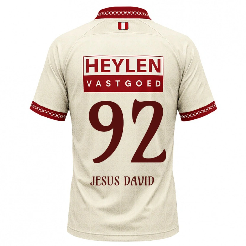 Danxen Dames Gabriel Jesus David #92 Beige Rood Uitshirt Uittenue 2026/27 T-Shirt