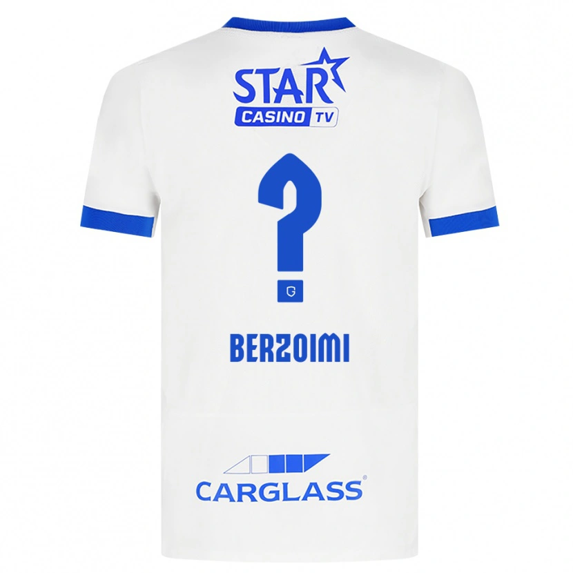 Danxen Dames Mohamed Berzoimi #0 Wit Blauw Uitshirt Uittenue 2026/27 T-Shirt