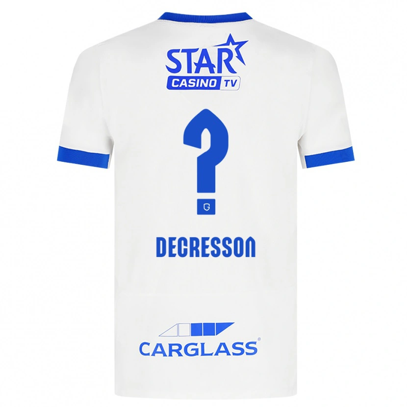 Danxen Dames Lino Decresson #0 Wit Blauw Uitshirt Uittenue 2026/27 T-Shirt