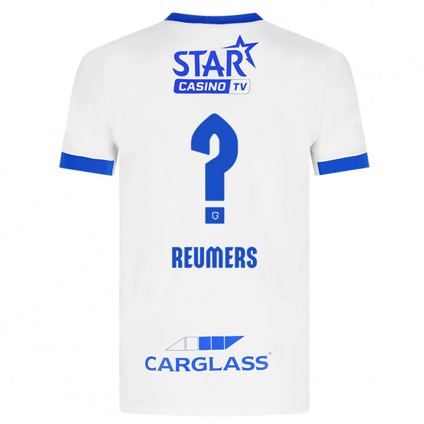 Danxen Dames Alexander Reumers #0 Wit Blauw Uitshirt Uittenue 2026/27 T-Shirt