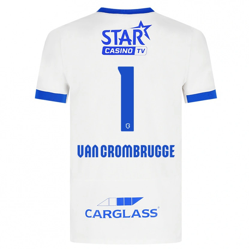 Danxen Dames Hendrik Van Crombrugge #1 Wit Blauw Uitshirt Uittenue 2026/27 T-Shirt
