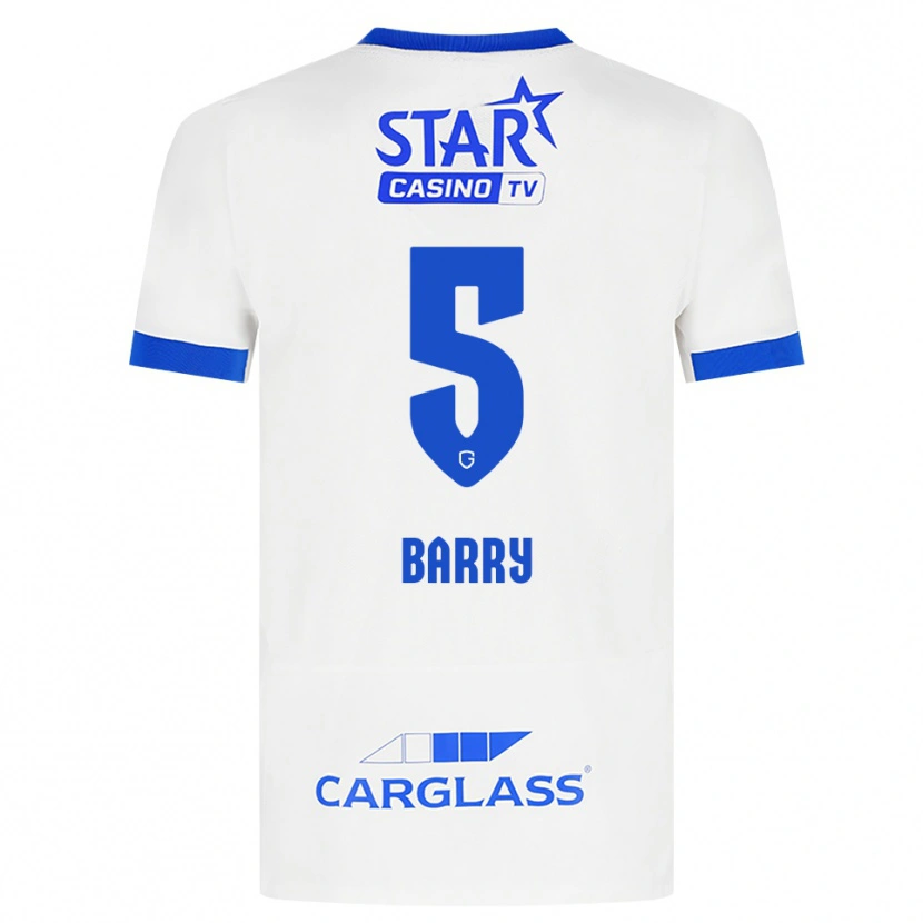 Danxen Dames Alpha Barry #5 Wit Blauw Uitshirt Uittenue 2026/27 T-Shirt