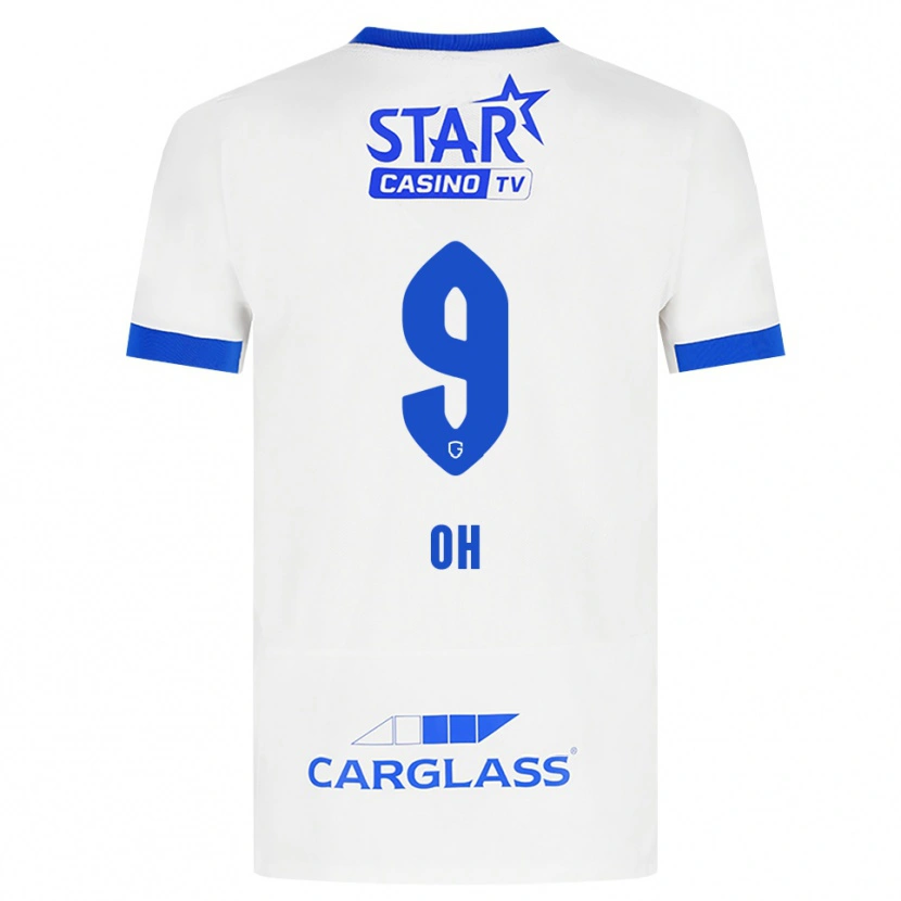 Danxen Dames Hyeon-Gyu Oh #9 Wit Blauw Uitshirt Uittenue 2026/27 T-Shirt
