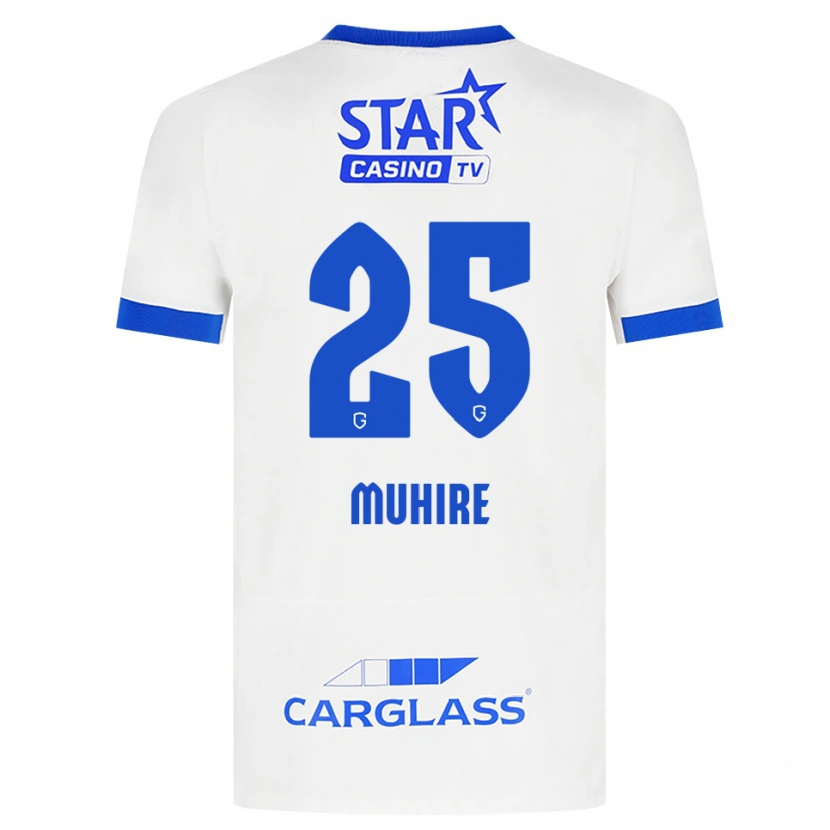 Danxen Dames Ian-Confiance Muhire #25 Wit Blauw Uitshirt Uittenue 2026/27 T-Shirt