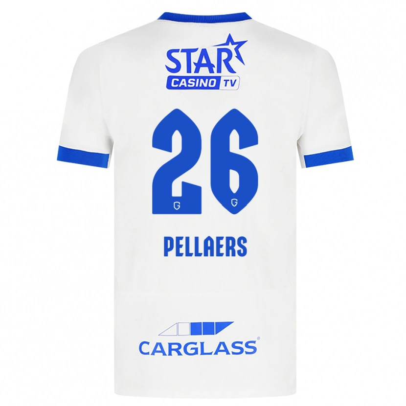 Danxen Dames Amanuel Pellaers #26 Wit Blauw Uitshirt Uittenue 2026/27 T-Shirt