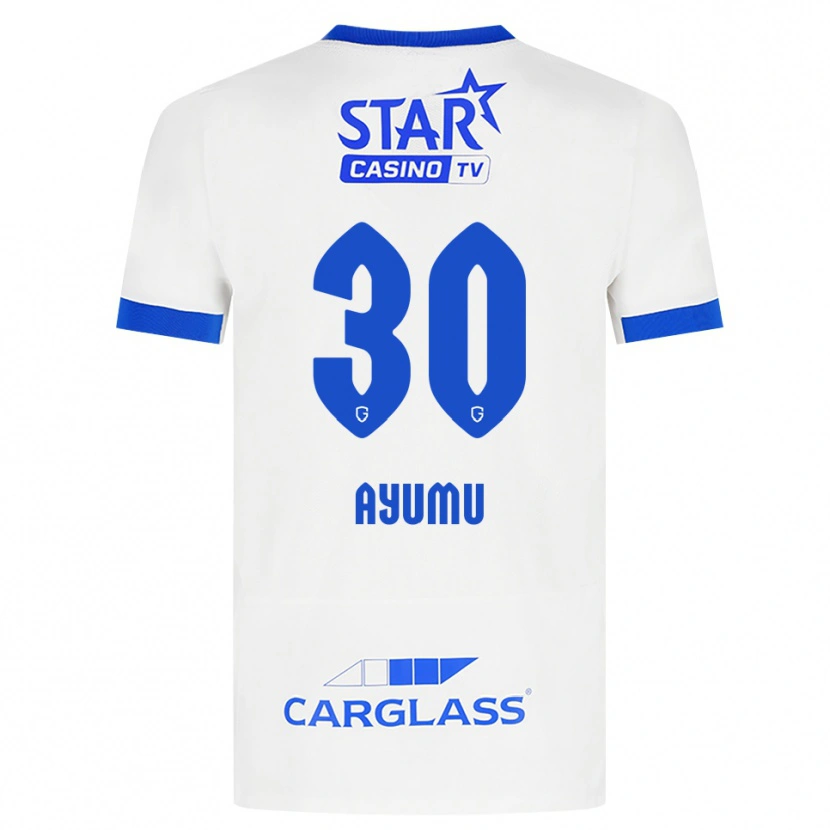 Danxen Dames Ayumu Yokoyama #30 Wit Blauw Uitshirt Uittenue 2026/27 T-Shirt