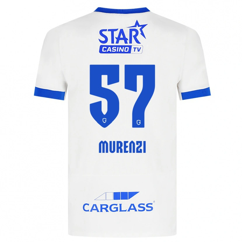 Danxen Dames Aaron Murenzi #57 Wit Blauw Uitshirt Uittenue 2026/27 T-Shirt