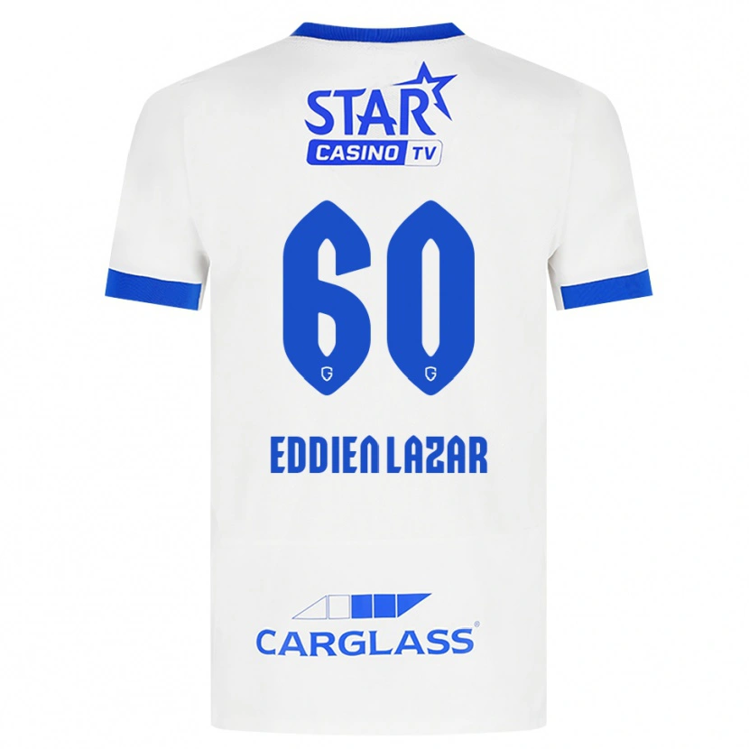 Danxen Dames Saif Eddien Lazar #60 Wit Blauw Uitshirt Uittenue 2026/27 T-Shirt
