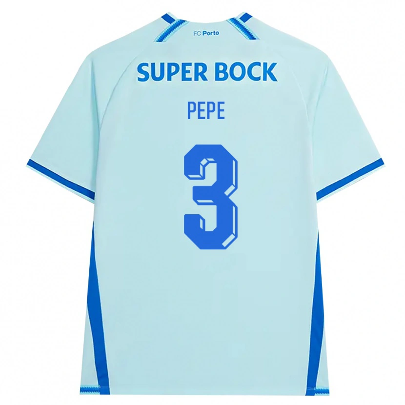 Danxen Dames Pepe #3 Licht Hemelsblauw Blauw Thuisshirt Derde Tenue 2026/27 T-Shirt