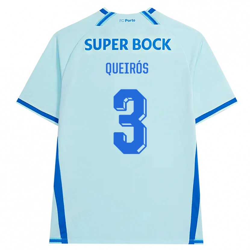 Danxen Dames Mariana Queirós #3 Licht Hemelsblauw Blauw Thuisshirt Derde Tenue 2026/27 T-Shirt
