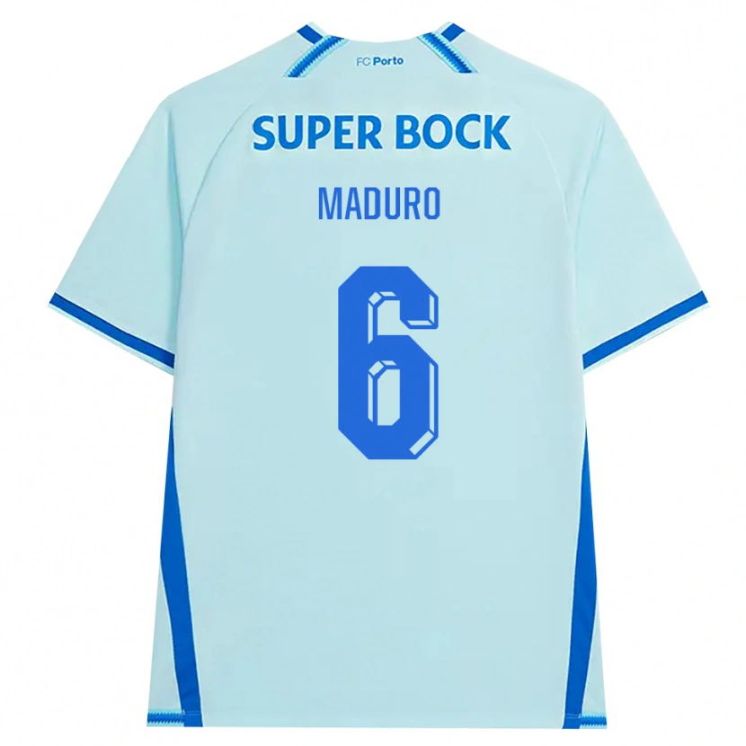 Danxen Dames Henrique Maduro #6 Licht Hemelsblauw Blauw Thuisshirt Derde Tenue 2026/27 T-Shirt