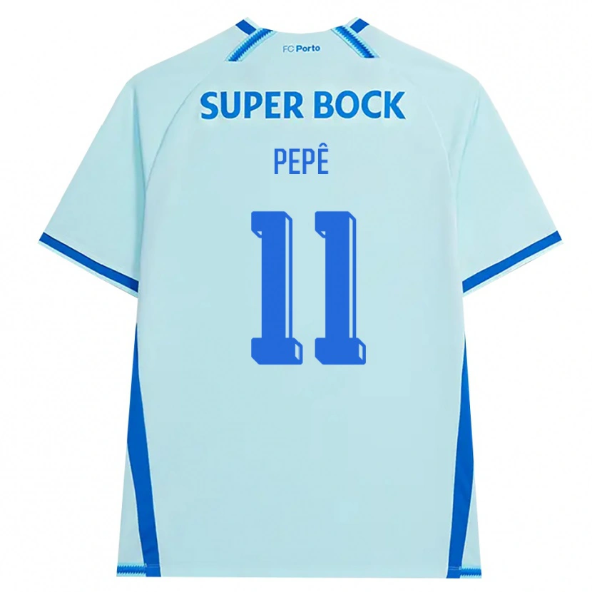 Danxen Dames Pepê #11 Licht Hemelsblauw Blauw Thuisshirt Derde Tenue 2026/27 T-Shirt