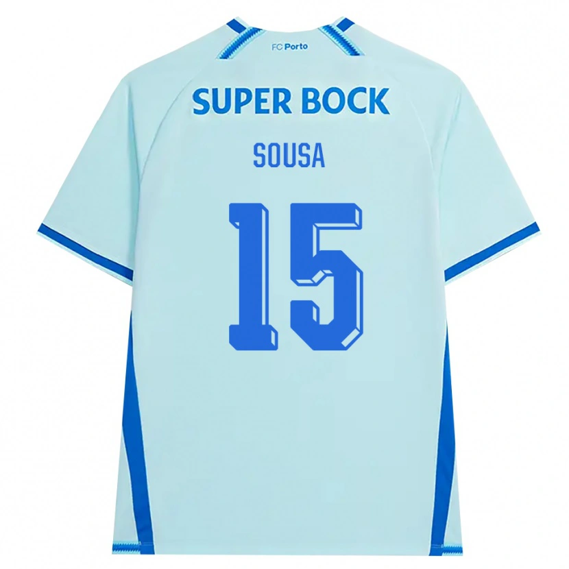 Danxen Dames Vasco Sousa #15 Licht Hemelsblauw Blauw Thuisshirt Derde Tenue 2026/27 T-Shirt