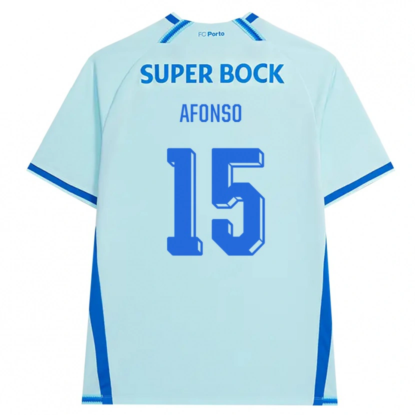 Danxen Dames Zé Afonso #15 Licht Hemelsblauw Blauw Thuisshirt Derde Tenue 2026/27 T-Shirt