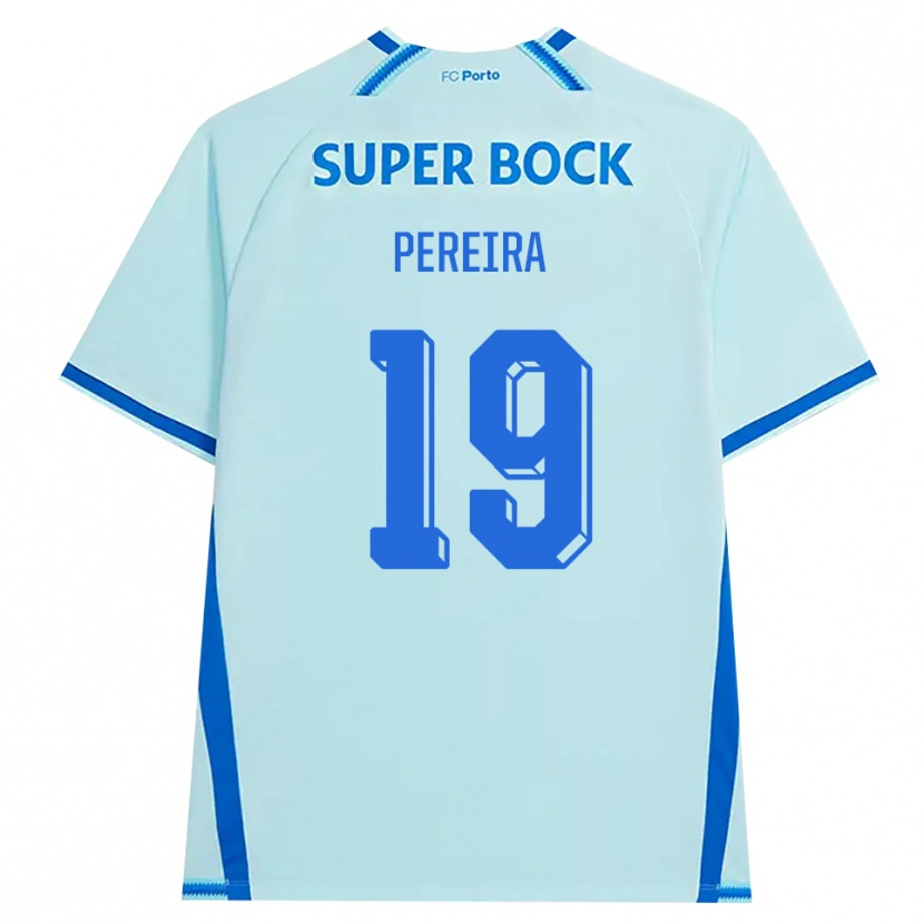 Danxen Dames João Pereira #19 Licht Hemelsblauw Blauw Thuisshirt Derde Tenue 2026/27 T-Shirt