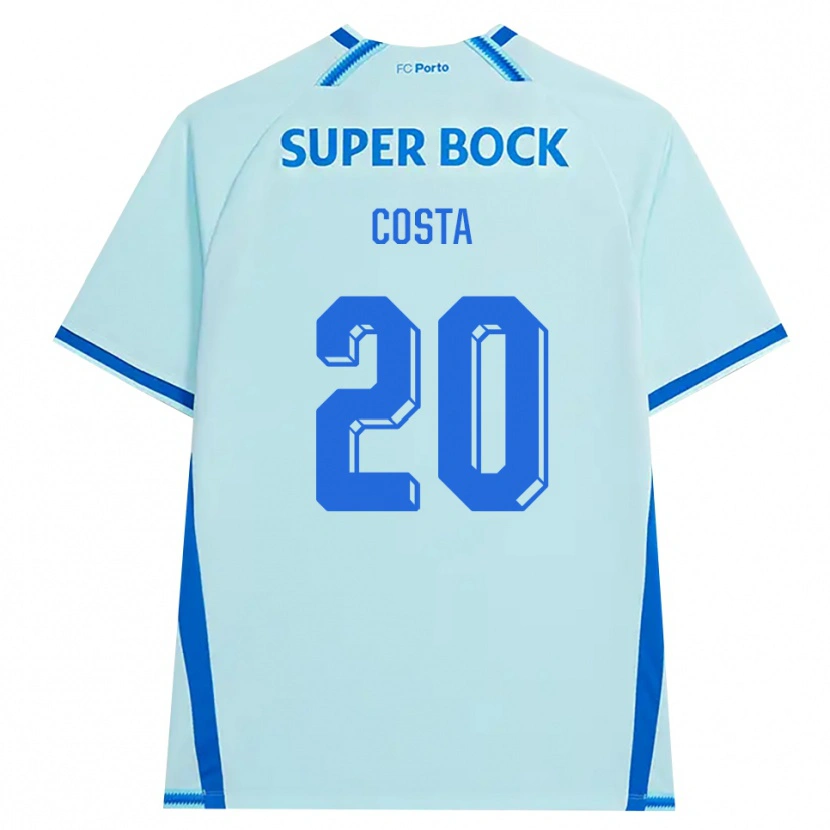 Danxen Dames Alberto Costa #20 Licht Hemelsblauw Blauw Thuisshirt Derde Tenue 2026/27 T-Shirt