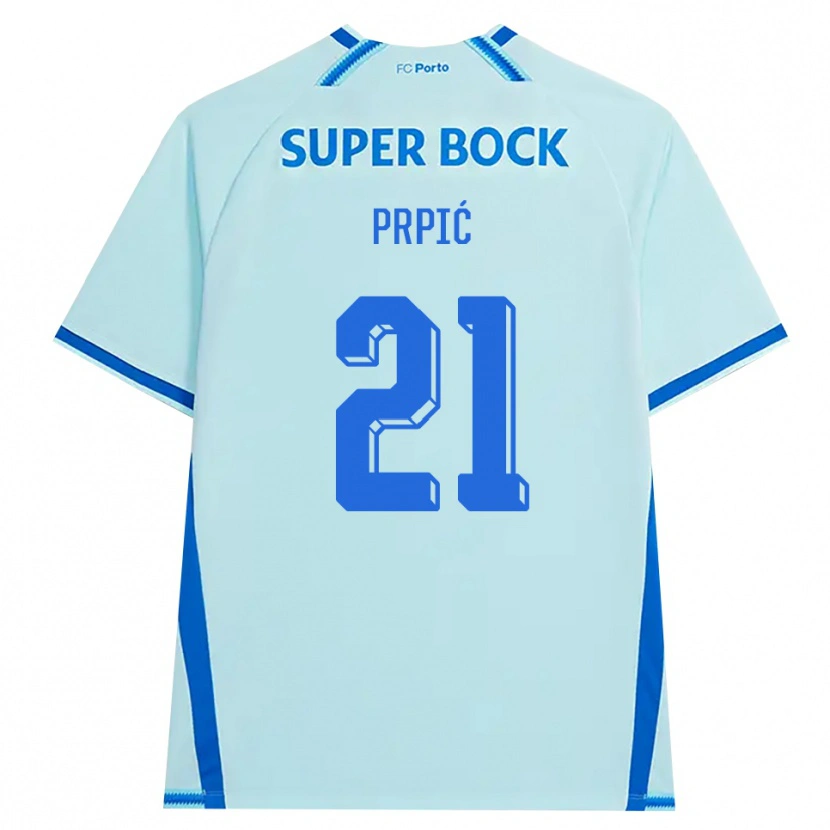 Danxen Dames Dominik Prpić #21 Licht Hemelsblauw Blauw Thuisshirt Derde Tenue 2026/27 T-Shirt