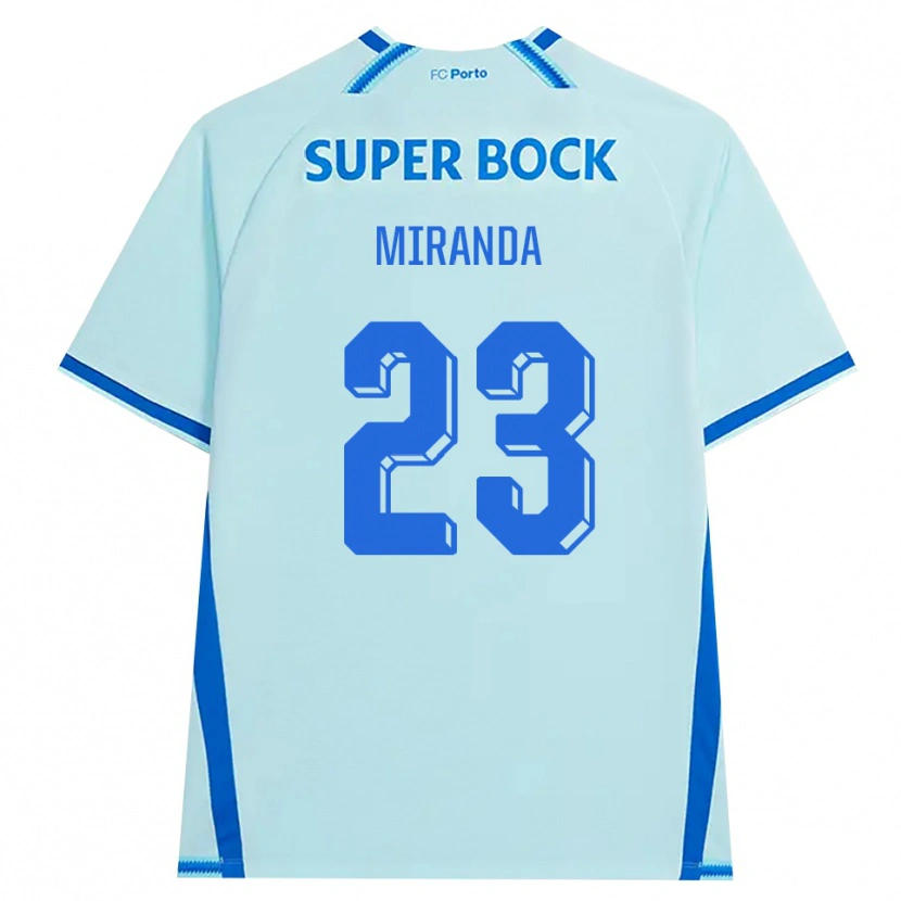 Danxen Dames João Miranda #23 Licht Hemelsblauw Blauw Thuisshirt Derde Tenue 2026/27 T-Shirt