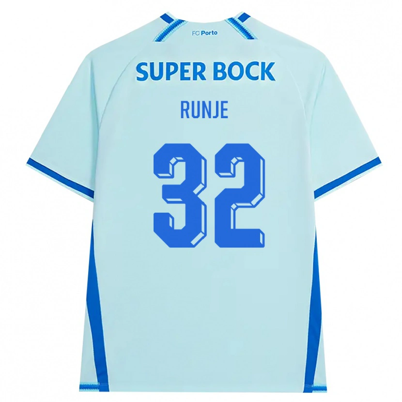 Danxen Dames Roko Runje #32 Licht Hemelsblauw Blauw Thuisshirt Derde Tenue 2026/27 T-Shirt