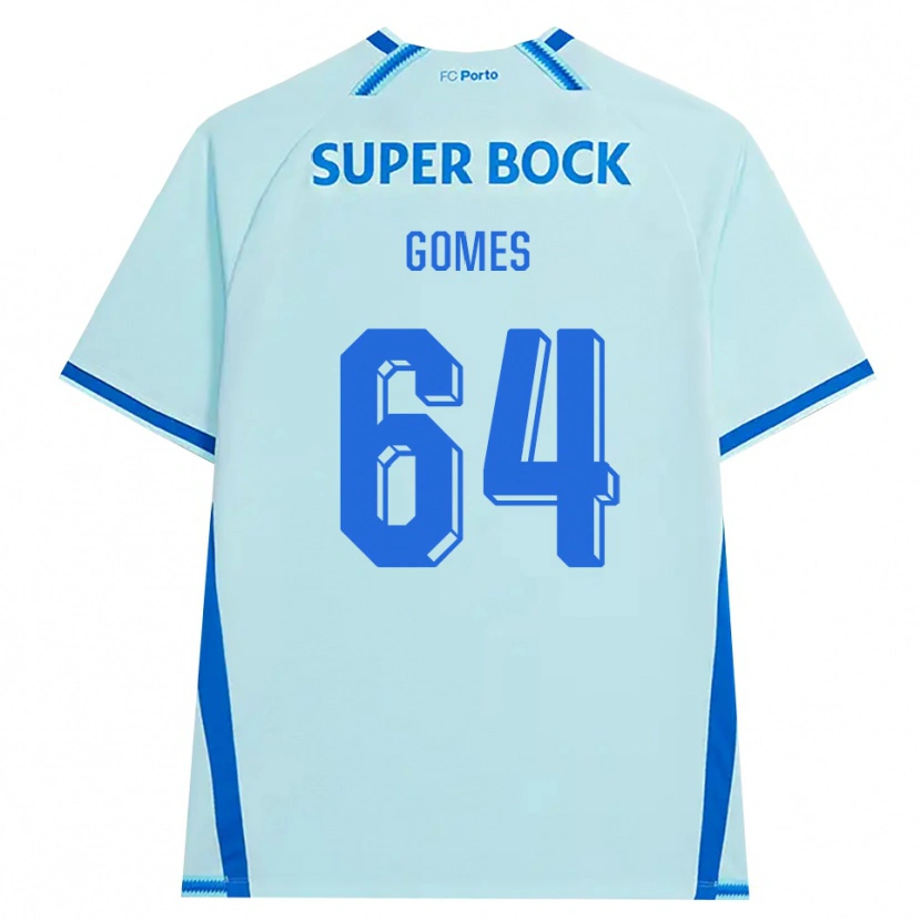 Danxen Dames Luís Gomes #64 Licht Hemelsblauw Blauw Thuisshirt Derde Tenue 2026/27 T-Shirt