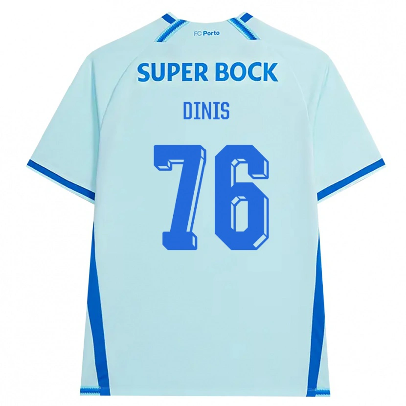 Danxen Dames Dinis Andrade Rodrigues #76 Licht Hemelsblauw Blauw Thuisshirt Derde Tenue 2026/27 T-Shirt