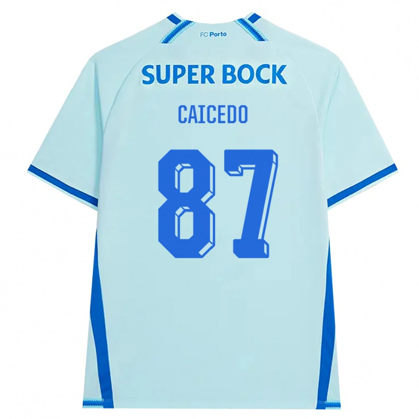 Danxen Dames Brayan Caicedo #87 Licht Hemelsblauw Blauw Thuisshirt Derde Tenue 2026/27 T-Shirt