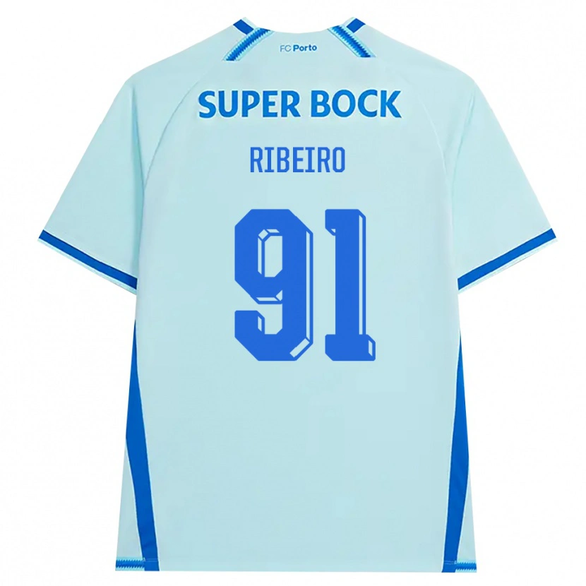 Danxen Dames Gonçalo Ribeiro #91 Licht Hemelsblauw Blauw Thuisshirt Derde Tenue 2026/27 T-Shirt