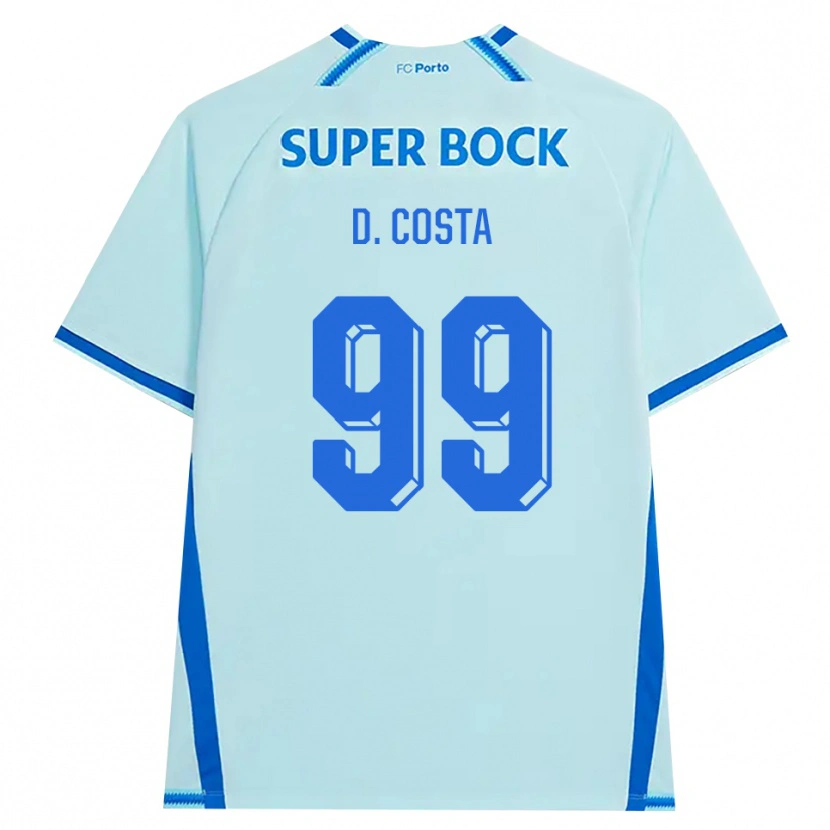 Danxen Dames Diogo Costa #99 Licht Hemelsblauw Blauw Thuisshirt Derde Tenue 2026/27 T-Shirt