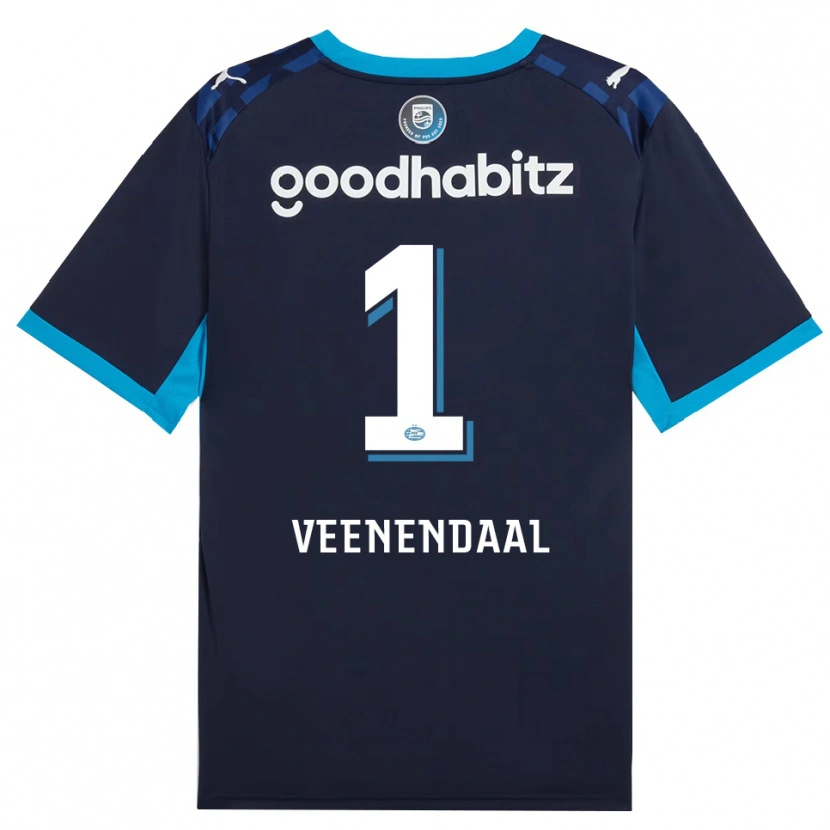 Danxen Dames Sari Van Veenendaal #1 Hemelsblauw Koninklijkblauw Thuisshirt Derde Tenue 2026/27 T-Shirt