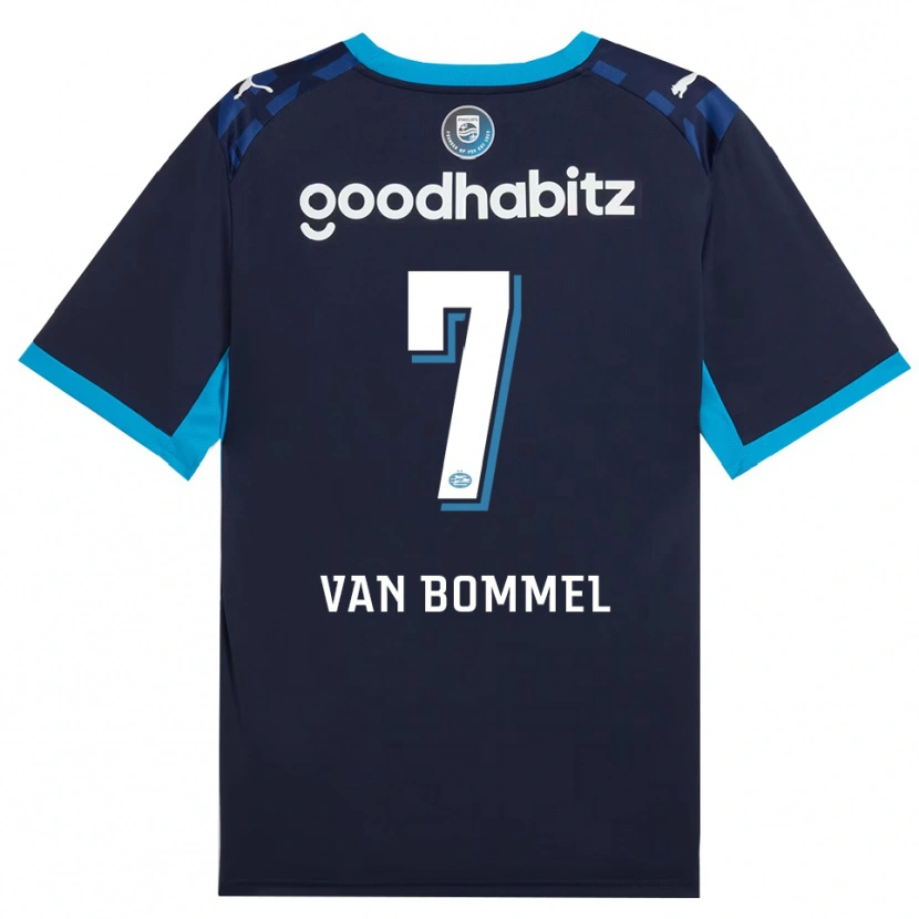 Danxen Dames Ruben Van Bommel #7 Hemelsblauw Koninklijkblauw Thuisshirt Derde Tenue 2026/27 T-Shirt