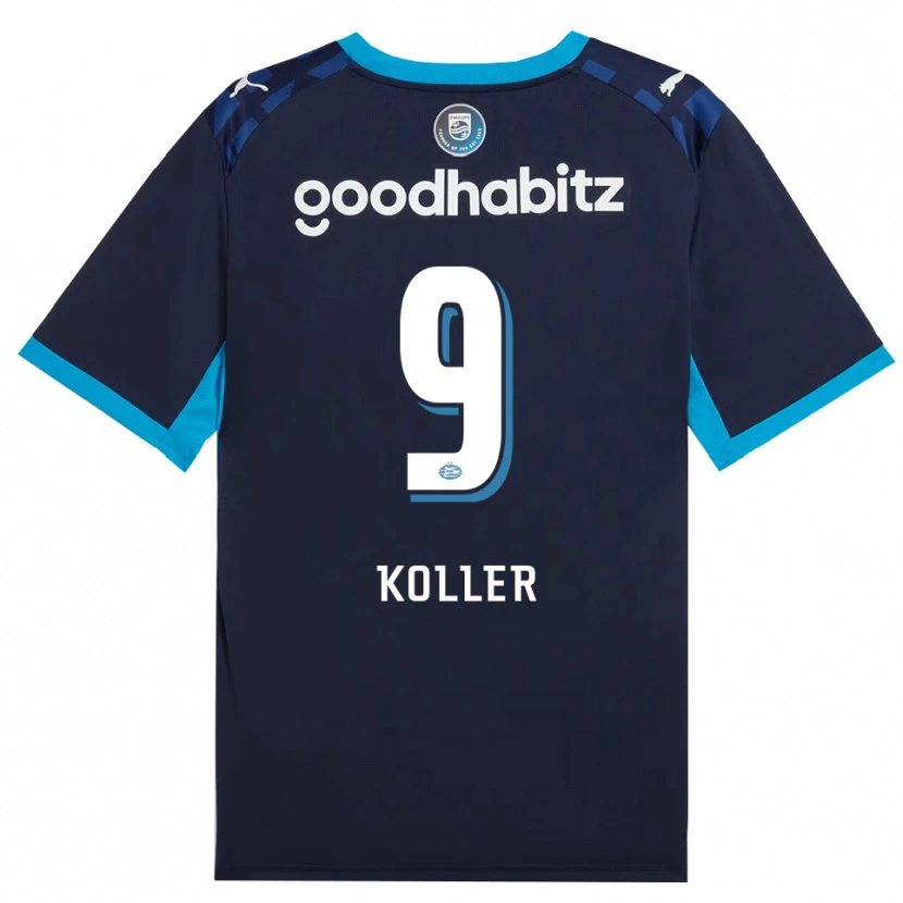 Danxen Dames Jim Koller #9 Hemelsblauw Koninklijkblauw Thuisshirt Derde Tenue 2026/27 T-Shirt
