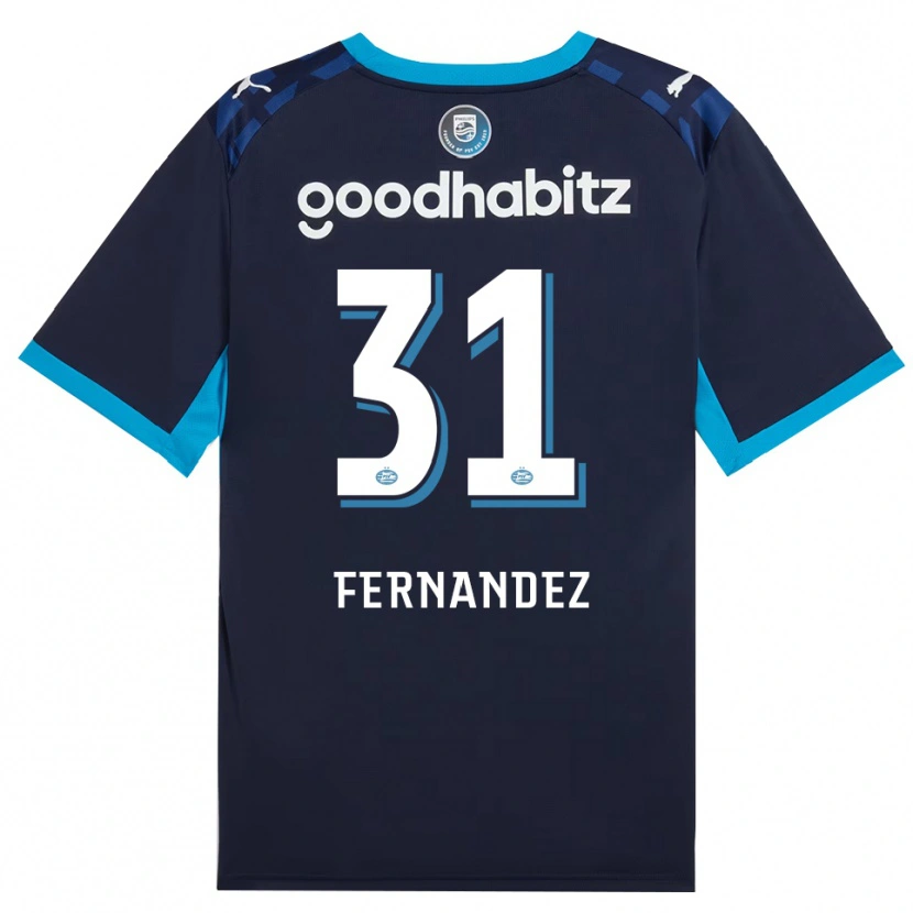 Danxen Dames Noah Fernandez #31 Hemelsblauw Koninklijkblauw Thuisshirt Derde Tenue 2026/27 T-Shirt