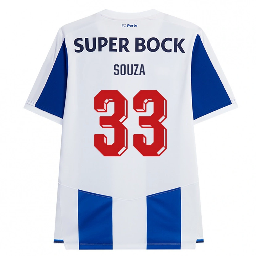 Danxen Dames João Victor De Souza Menezes #33 Blauw Wit Rood Thuisshirt Thuistenue 2026/27 T-Shirt