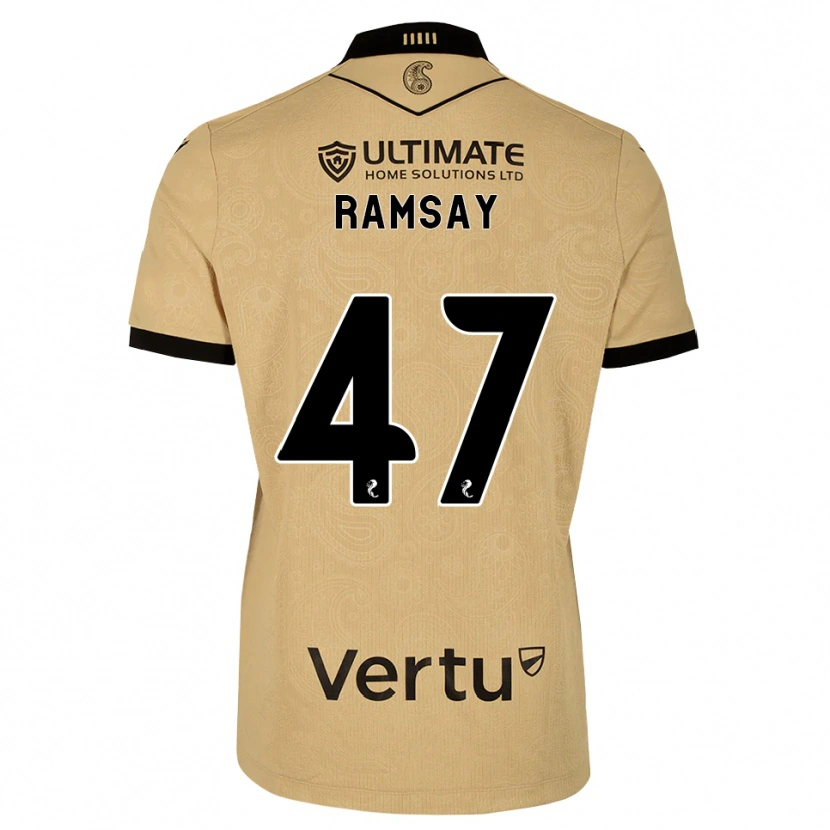 Danxen Dames Calvin Ramsay #47 Burlywood Zwart Uitshirt Uittenue 2026/27 T-Shirt