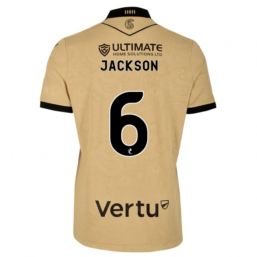 Danxen Dames Louis Jackson #6 Burlywood Zwart Uitshirt Uittenue 2026/27 T-Shirt