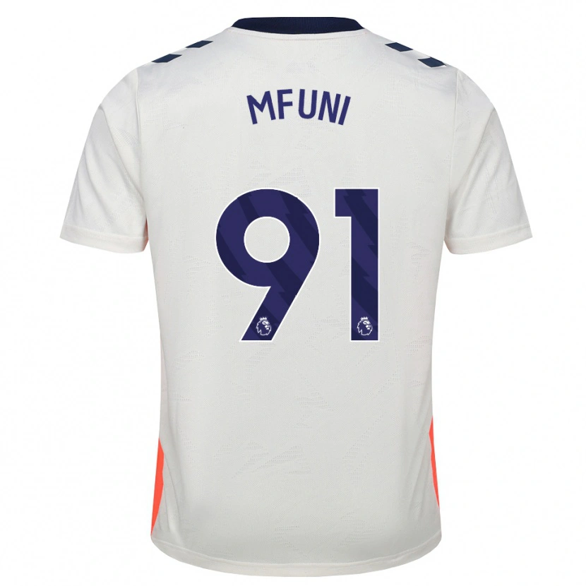 Danxen Dames Stephen Mfuni #91 Wit Oranje Koninklijk Blauw Uitshirt Uittenue 2026/27 T-Shirt