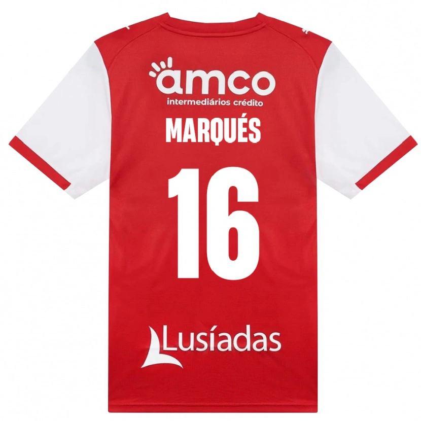 Danxen Dames Tommy Marqués #16 Wit Rood Zwart Thuisshirt Thuistenue 2026/27 T-Shirt