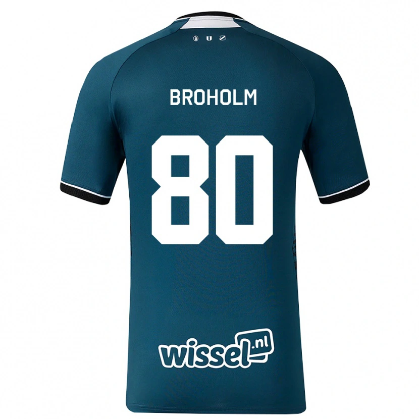 Danxen Dames Marius Broholm #80 Donkerleigrijs Wit Uitshirt Uittenue 2026/27 T-Shirt