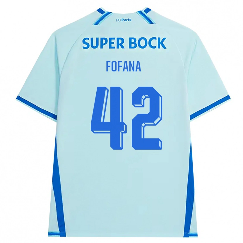 Danxen Dames Seko Fofana #42 Licht Hemelsblauw Blauw Thuisshirt Derde Tenue 2026/27 T-Shirt