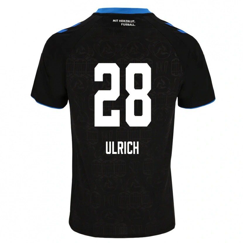 Danxen Dames Laurin Ulrich #28 Zwart Wit Rood Thuisshirt Thuistenue 2026/27 T-Shirt