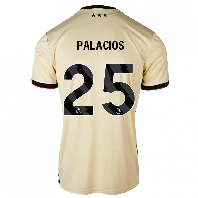 Danxen Dames Exequiel Palacios #25 Lemonchiffon Zwart Rood Uitshirt Uittenue 2026/27 T-Shirt