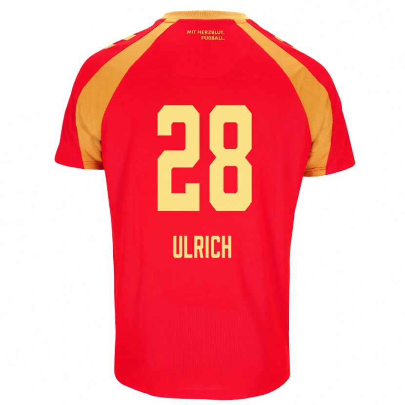 Danxen Dames Laurin Ulrich #28 Rood Oranje Zwart Uitshirt Uittenue 2026/27 T-Shirt