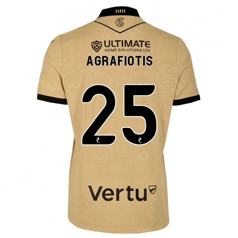 Danxen Dames Nikolas Agrafiotis #25 Burlywood Zwart Uitshirt Uittenue 2026/27 T-Shirt